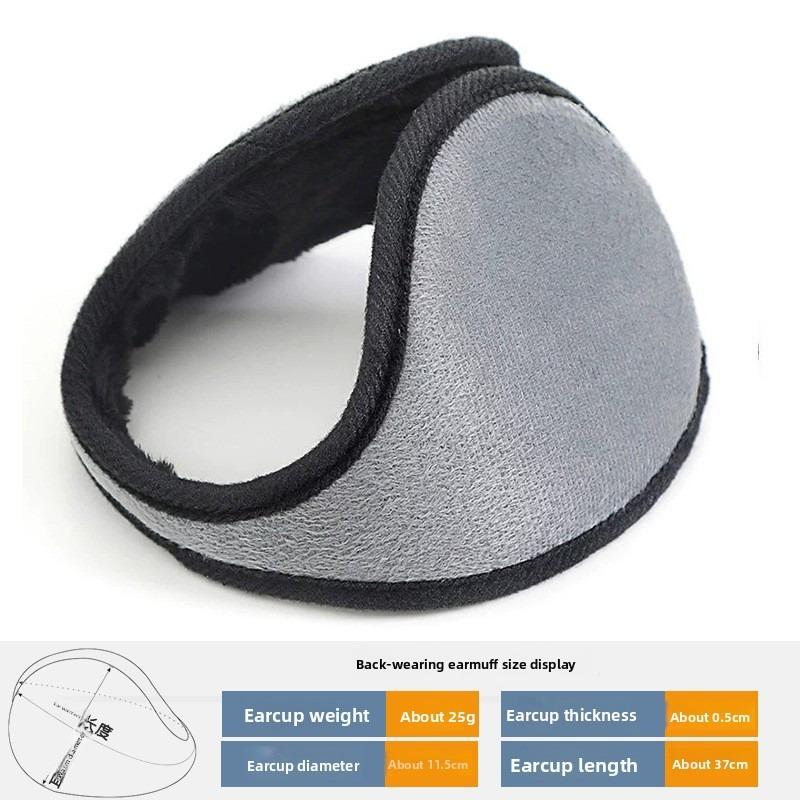 Warm Earmuffs for Men, A Winter Anti-freezing and Ear-keeping Wonder. Thickened with Fleece, Windproof and Cold-proof Earmuffs