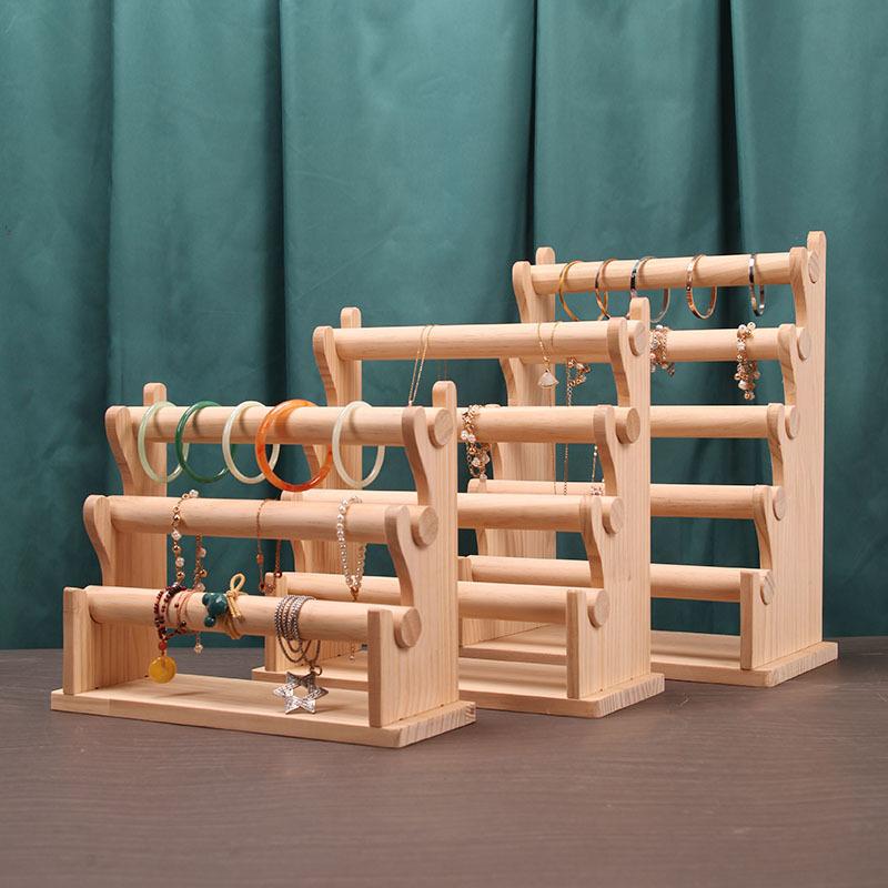 

Деревянная рамка для демонстрации браслетов со съемным цельным деревянным браслетом для часов и рамкой для демонстрации хранения браслетов S жёлтый