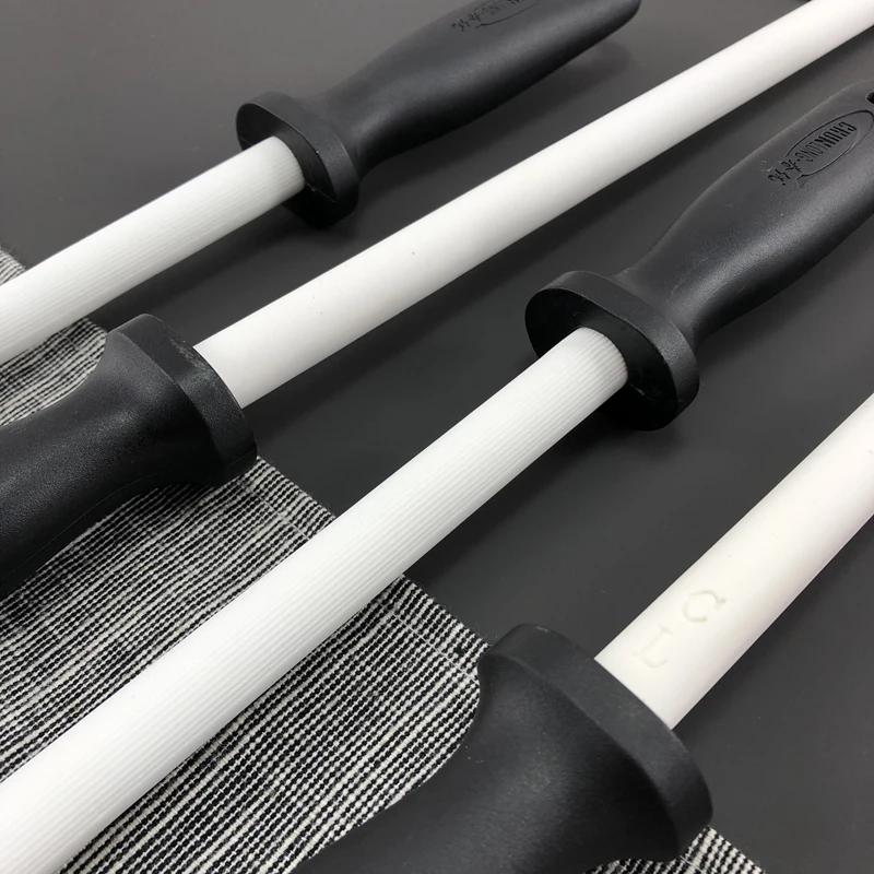 6 8 10 12 Inch Sharpening Rod Ceramic Rod Knife Sharpener Honing Knife Sharpener for Knives Sharpening Steel Kitchen Tool