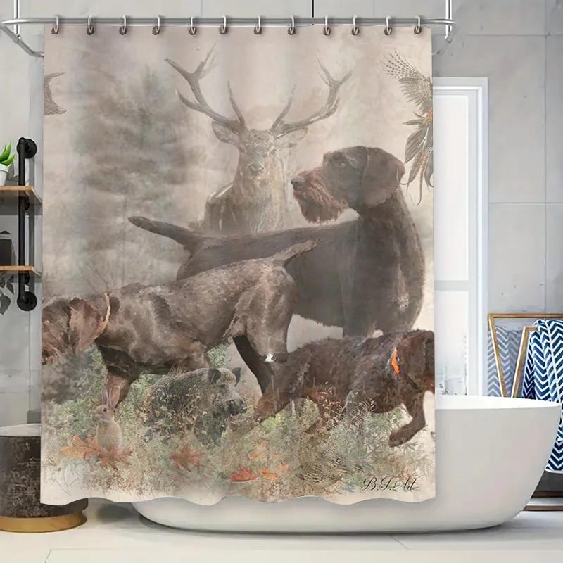 

Blue Yellow Shower Curtain with Floral Pattern Waterproof Bathroom Decor Home Textiles Modern Bath Accessories Set for Bathtub, W90xH180cm