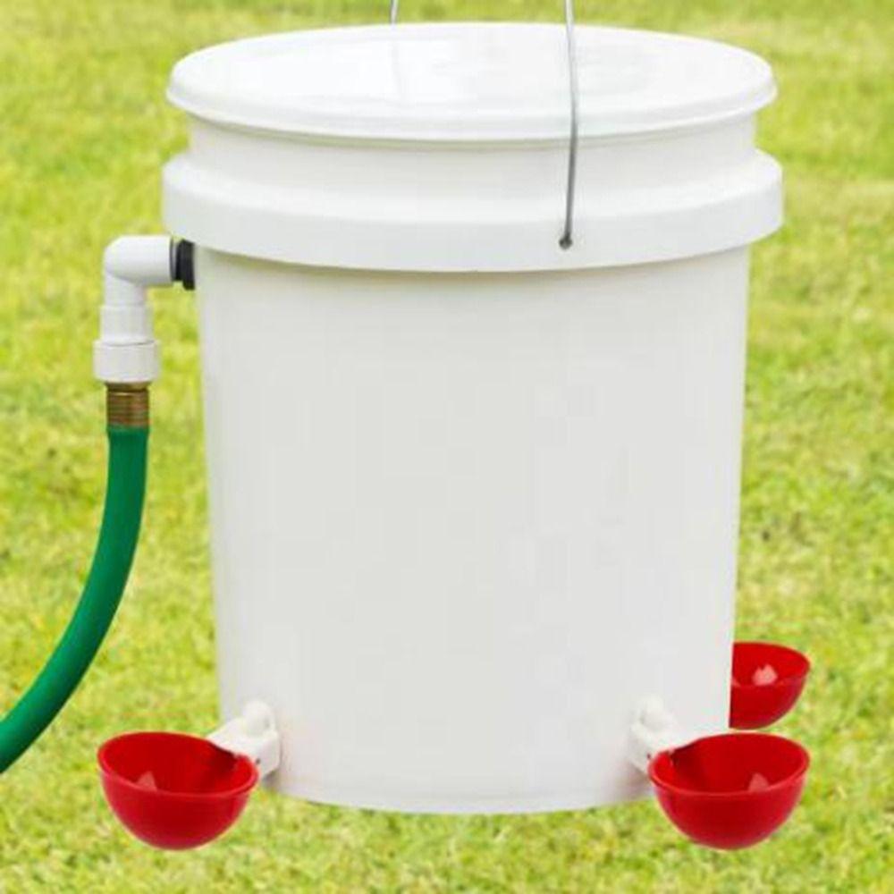 8Pcs Hanging Poultry Drinker Plastic Chicken Water Feeder Practical Bird Water Cups  Bird Coop