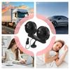 Portable Car Fan USB Car Fan Auto Cooler Cool Gadgets Air Conditioner 360 Degree Rotatable 3 Speeds Suction Cup 12V 24V Cooler