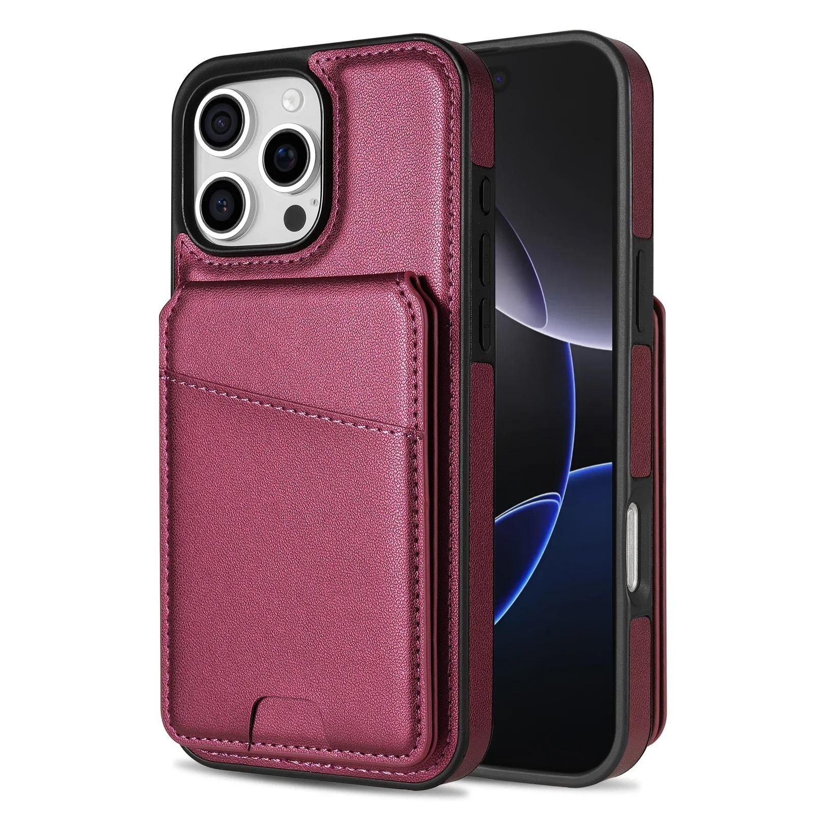 

2 in 1 Detachable Magsafe Case for IPhone Air 16 17 16E 15 14 13 12 11 Pro Max XS Max XR 8 7 SE Card Bag Pocket Magnetic Cover iPhone Air