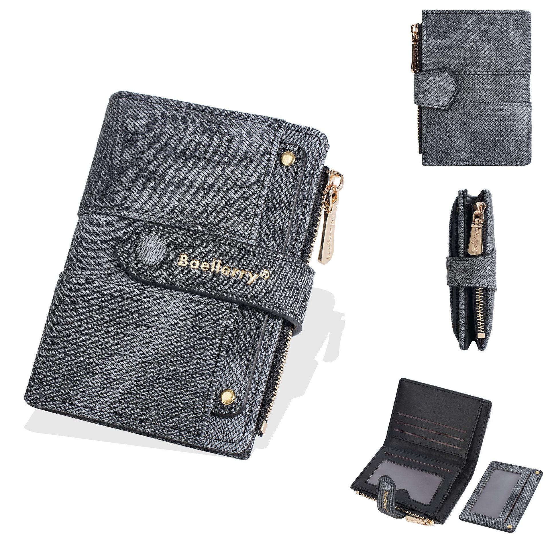 

Stylish Mini Women s Wallet and Card Holder - Compact and Trendy for Students чорний