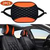 Design Car Headrest Covers PU Leather Auto Neck Support Head Rest Cushion Cover  Car Interior Decor