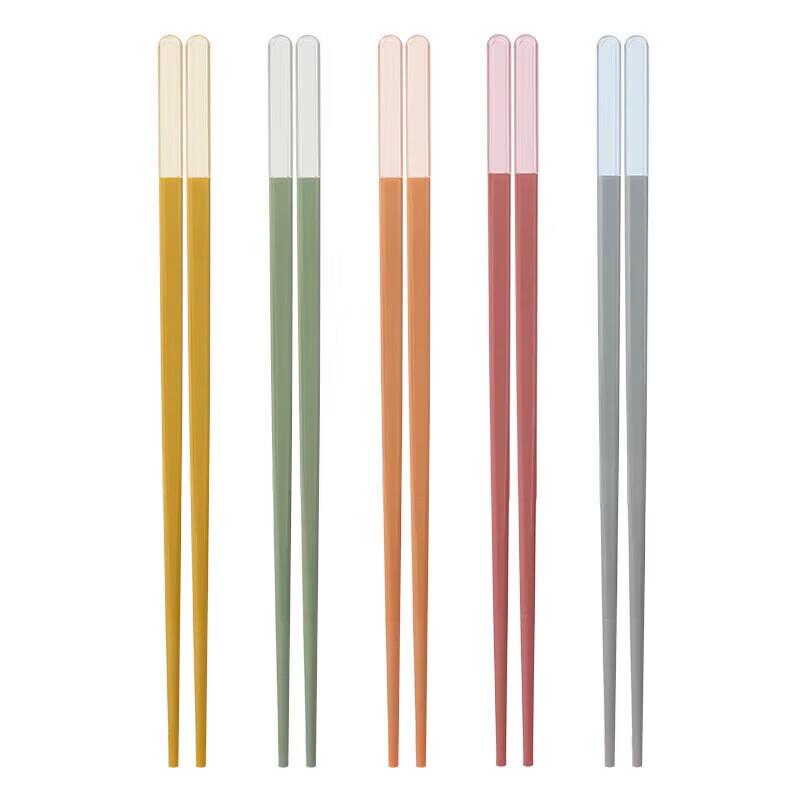 KOBACH Vibrant Alloy Chopsticks - 10 Pairs Set
