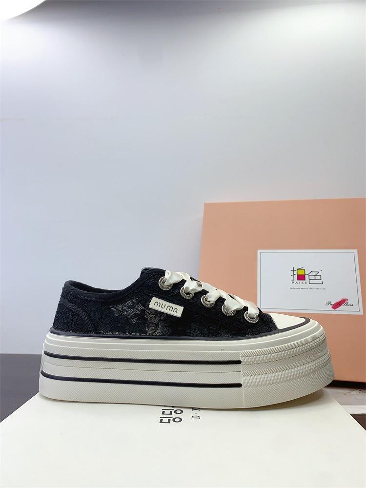 

Thin breathable little white shoes women s shoes summer 2025 new mesh net shoes board shoes sneakers platform canvas shoes 35 чёрный