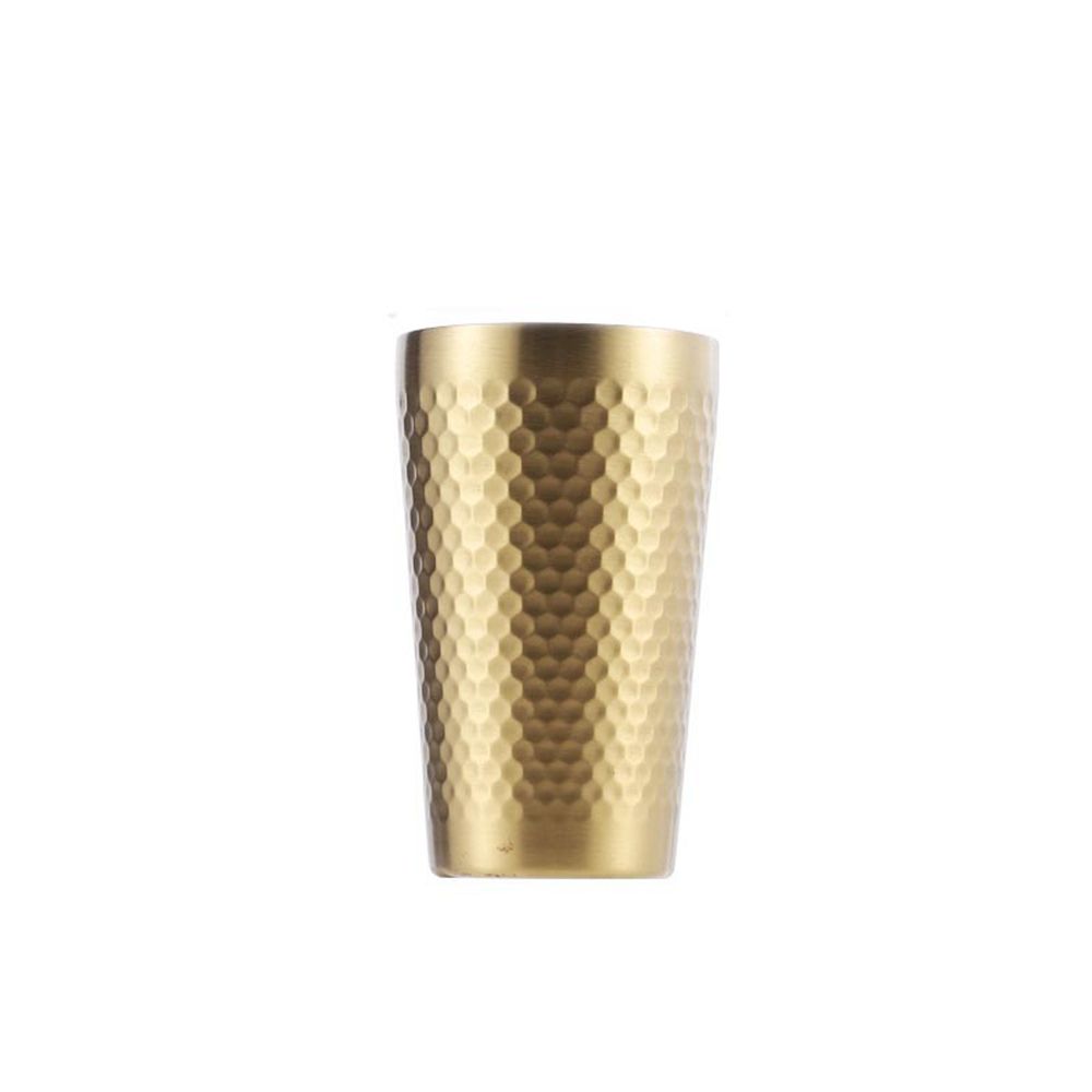 Großvolumige Unzerbrechliche Bar-Tasse aus Edelstahl Diamanthammer Tasse Bierbecher Pint-Becher Wasserbecher Kaffeetasse