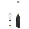 Stainless Steel Milk Frothing Wand with Detachable Whisk Heads Automatic Stirring Function Suitable for Coffee Eggs