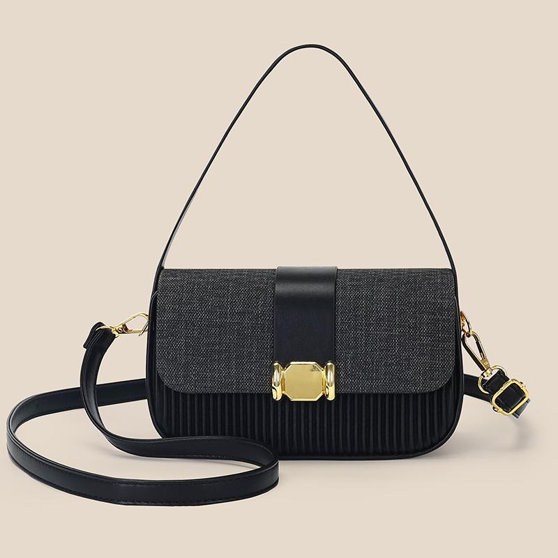 Women’s Fashion Shoulder Bag Crossbody Bag Soft PU Leather Handbag with Adjustable Strap Lightweight Casual Daily Commute All-match Solid Color Bag