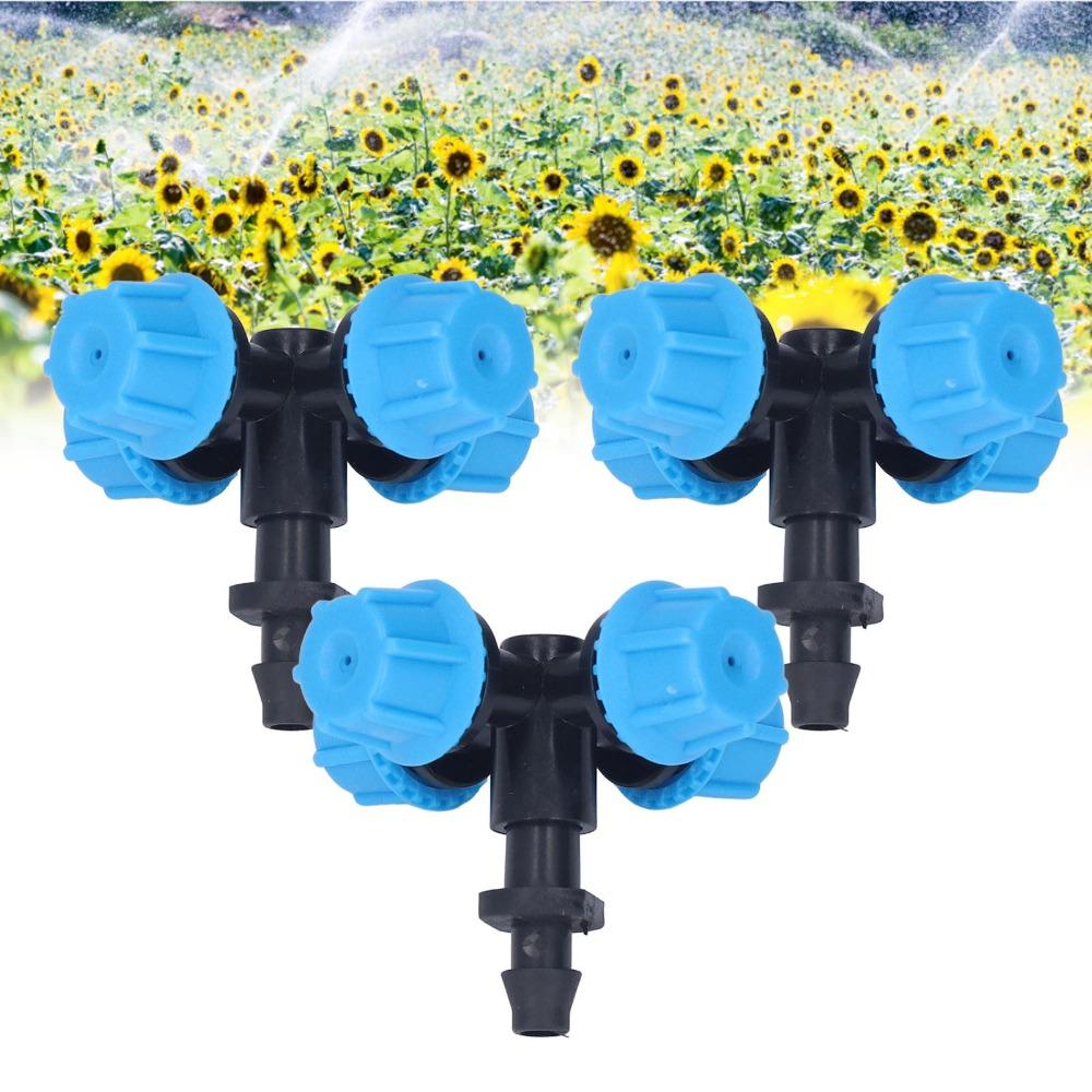 20PCS Plastic Cross Atomization Micro Nozzle Misting Sprinkler Nozzle  Swimming Pool Cooling