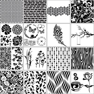 Strona główna kuchnia Scrapbooking malowanie 14.1*13cm biały szablon do malowania szablony 1 Pc szablony do wytłaczania albumy rzemieślnicze PET plastikowe narzędzia