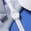Lee Armbanduhr Quarzwerk Silikonarmband Weißes Zifferblatt Unisex Geburtstag Schulkamerad Zurück in die Schule Saison Box M525-LEE