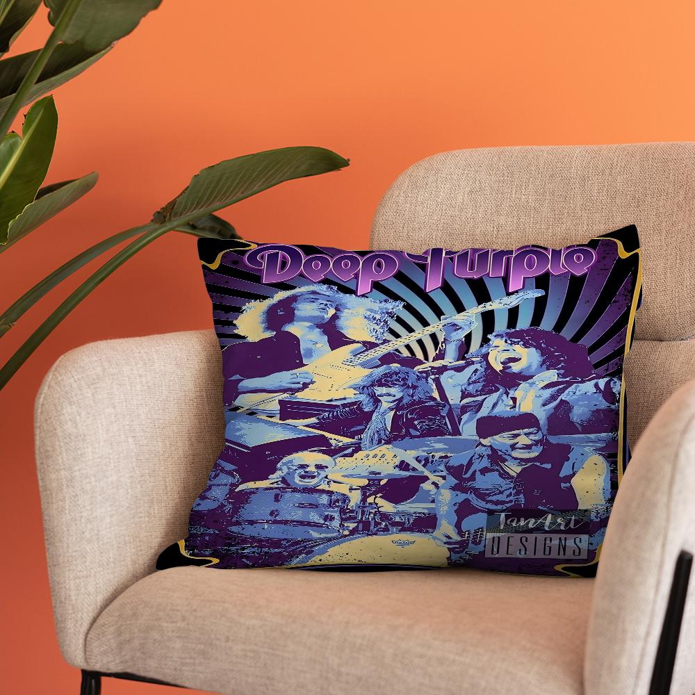 

Singer Deep Purple Cushion Cover Pillow Cover Decor Pillowcase Printed Cushion Case For Couch 40x40cm16x16Inch