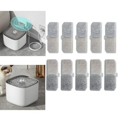 10pcs Cat Water Fountain Filter Replacement Filters Pet Cats Water Drinking Dispenser Filter Supplies 2025