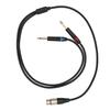 24K Gold Plated Dual 6.35mm Male To XLR Female Dual 1/4 Inch To XLR Cable  for Microphone