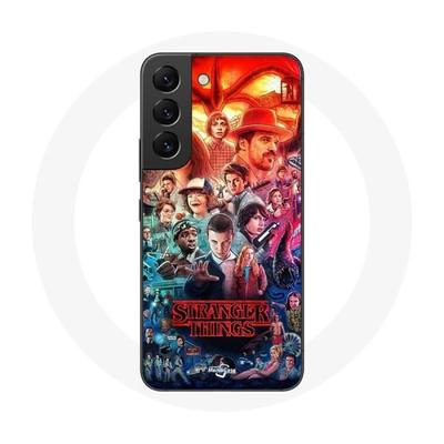 Coque Pour Samsung Galaxy S21 FE Stranger Things Teaser Saison 4 Affiche Personnages Art
