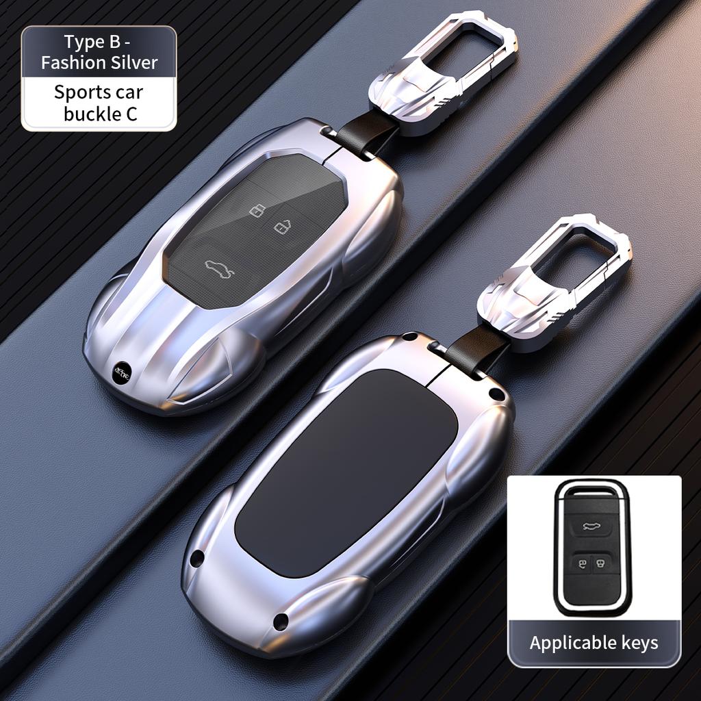 Silicone Car Smart Key Case Cover for Chery Arrizo Tiggo 3 5X 4 8 Glx 7 2019 2020 Protector Keychain Accessories Metal Shell