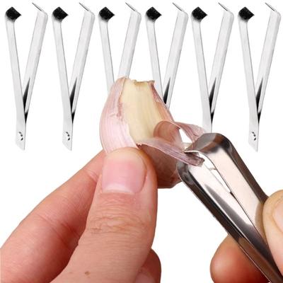 Stainless Steel Manual Tweezers Versatile Fish Bone Tweezers Kitchen Gadgets Garlic Peeler  Home