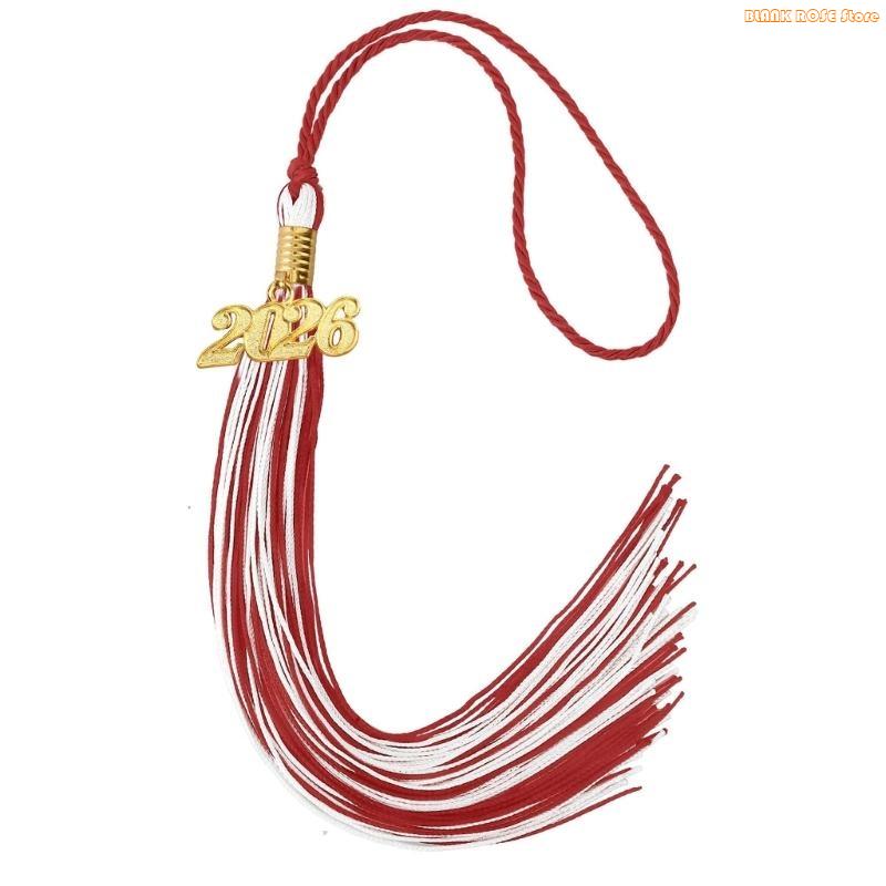 K1AE Class of 2026 Graduation Tassels Ornament With Year Charm For Academic Gowns Caps Bachelor Robe Graduation Ceremonies