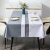 High Quality Chinese PVC Tablecloth Light and Luxurious Simple Waterproof Oil Proof Rectangular Tablecloth Tea Table Cloth CDN