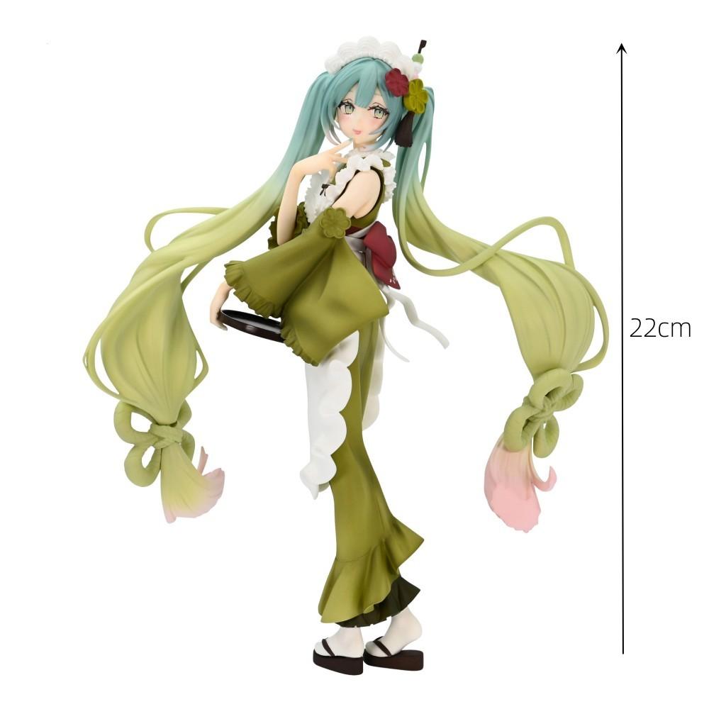 New Christmas Hatsune Miku Figure Holding Desktop Anime Handmade Decoration Doll Fans Collection theme a gift in hand for Poseable Articulated Scale
