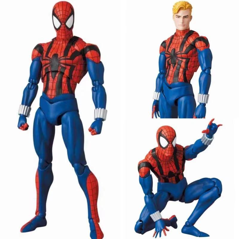 16cm Anime Spider Man Model Kit Doll Action Figures Trendy Toys Desktop Ornament Boy Collectible Statue Gifts MAF VENOM KO Poseable Articulated Scale