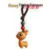 Yiming Xianyuan Sandelholz Hirsch Schlüsselanhänger & Handy-Lanyard-Anhänger für Paare