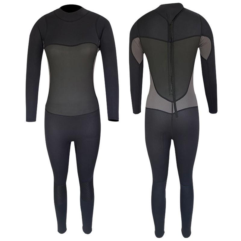 3mm Neoprene Fullsuit Wetsuit Diving Surfing Snorkeling Men Women Warm Water Sports Gear