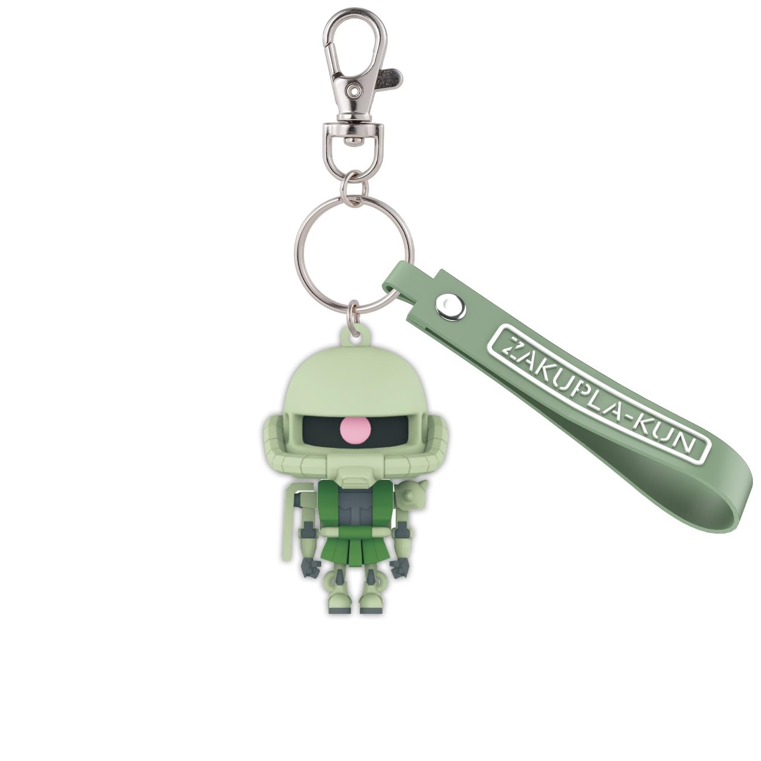 

[Bandai Spirits] Zakupla-kun 3D Rubber Mascot Keychain, Multicolor, Standard