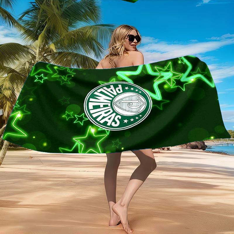 Fc Crest Design Printed Microfiber Beach Towel, Soft And Absorbent, Quick-Dry, Ideal for Summer Travel, Beach Essential, Swimming Pool