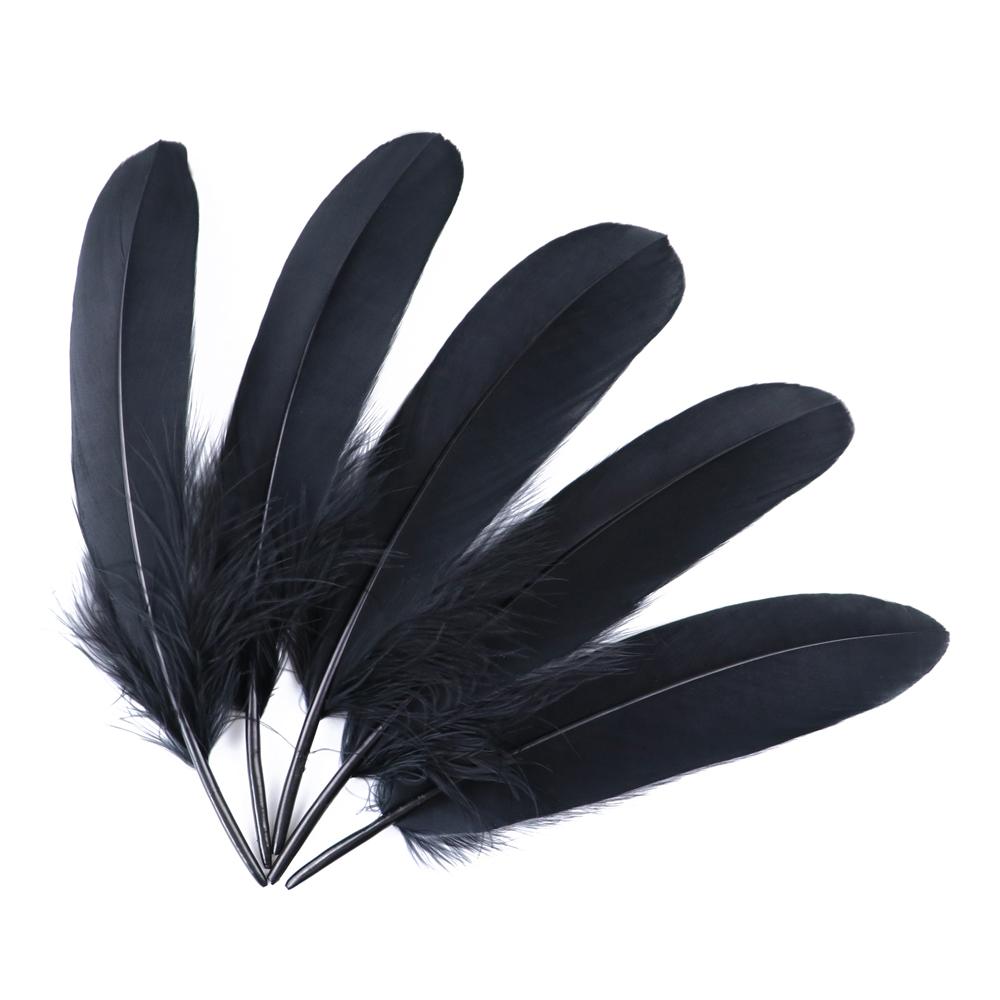 50/200/500 Stück Harte Stange Natürliche Gänsefedern Bastel Federn Weiße Federn Schmuckherstellung DIY Party Hochzeitsdekoration 15-20CM
