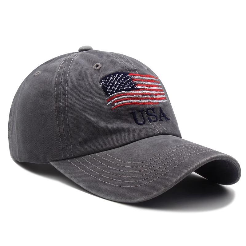 Baseball Cap Embroidered Letters Sunshade Sports and Leisure Outdoor Adjustable Washing and Old Curved Brim Sunshade Hat