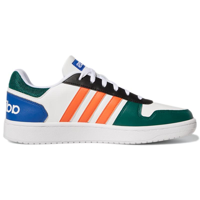 adidas Hoops 2.0 'White Green Orange' Sneakers GY5898