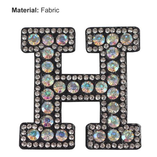 2 stuks Handige Kleding Patch Eenvoudig Gebruik Stof Strijk op Alfabet Kleding Reparatie Patch voor Thuis