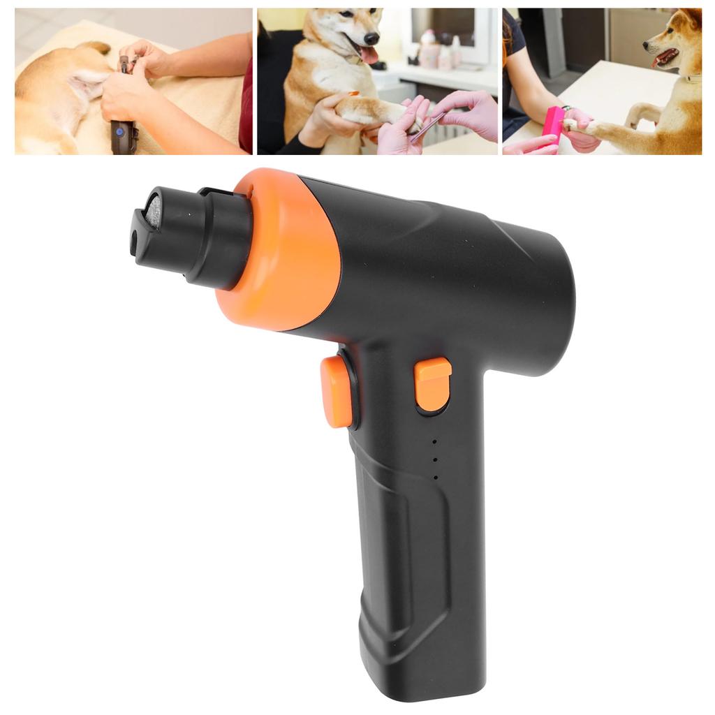Pet Nail Grinder Speed USB Rechargeable Painless Paws Grooming Automatic Cat Nail Trimmer for Large Medium Small Dogs
