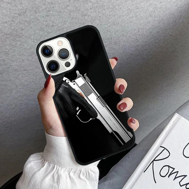 Gun And Bullet Phone Case Cover For iPhone 17 Air 16 15 14 plus 11 12 13 pro max coque Shell Fundas