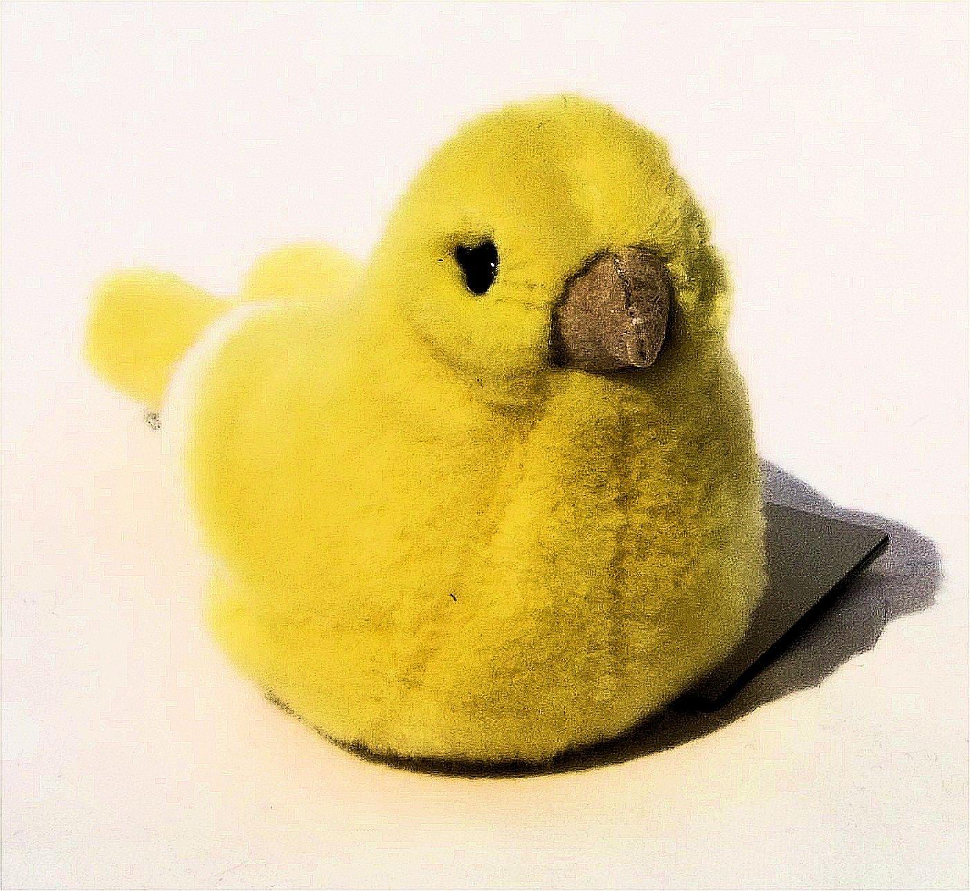 

Kosen Plush Small Bird GREEN Realistic Animal Toy, Canary/Golden Sparrow, Yellow, 15cm, CANARY, Bird,