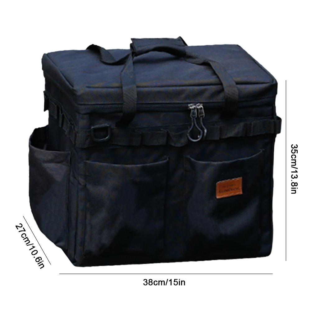 Picnic Storage Carryall Multifunctional Barbecue Cookware Organizer Stove Gas Canister Pot Storage Case for Outdoor Activity Camping Travels