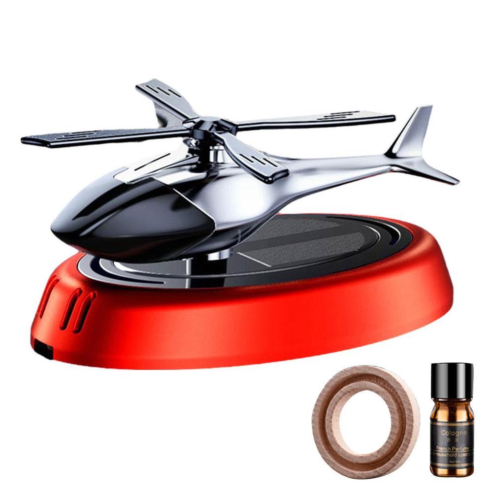 Car Air Freshener Solar Propeller Fighter Aromatherapy Car Interior Decoration Accessories Car Rotating Aromatherapy Perfume
