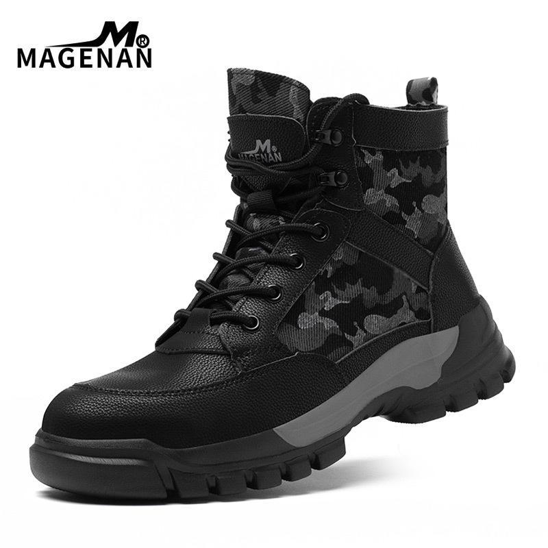 

Унисекс Защитные ботинки с металлическим подноском, устойчивые к ударам и проколам - Дышащие, износостойкие, высокие защитные ботинки для комфорта при длительном ношении