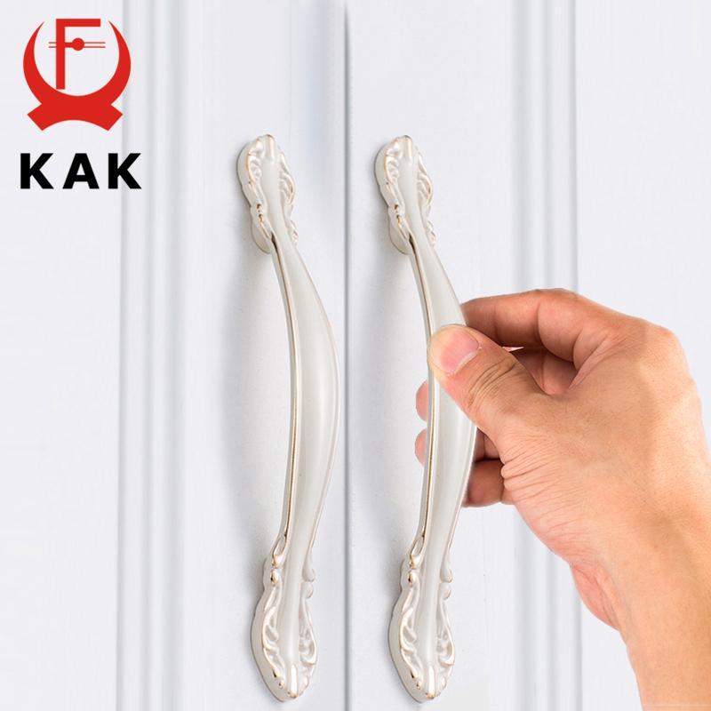 KAK Aliaj de Zinc Alb Crem Mânere pentru Dulap Mânere pentru Uși de Bucătărie Butoane pentru Sertare Mânere pentru Mobilier Modă Europeană Accesorii