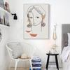 Abstrakte Figur Porträt Poster Frauen Gesicht Leinwand Malerei Minimalist Drucke Schwarz und Weiß Skizze Wand Kunst Bild Home Deco Kein Rahmen