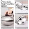 Universal 23.5cm Stainless Steel Pot Lid for Skillet Frying Pan Wok Replacement Cover Ergonomic Knob Heat Resistant Kitchen