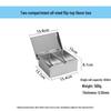 Flip-Top Stainless Steel Seasoning Box