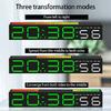 Elegant Bedside Clock With Large Led Screen Date Time 12/24 Display For Students Bedroom or Study