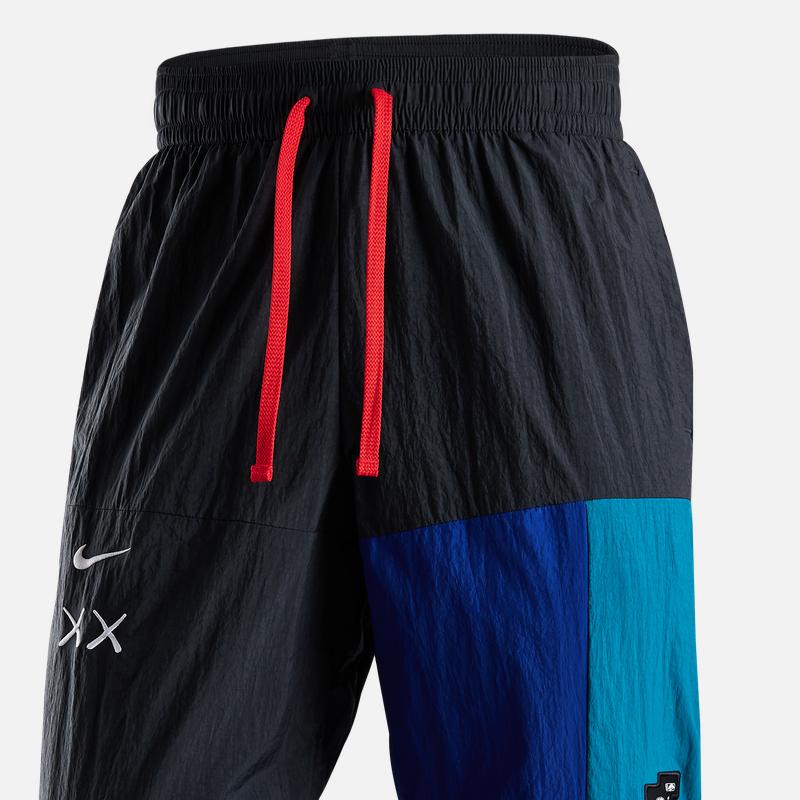 Nike X NBA Brooklyn Nets Color Block Kalhoty Jogger s Stahovací Šňůrkou Pánské spodky Tmavě Kouřově Šedá FB4424-018