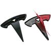 5.4x5.4cm ABS Car Steering Wheel Cover Emblem Carbon Fiber for Tesla Model 3 S X Y Roadster Auto Sticker Badge Decal Accessories