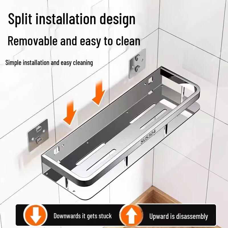 Thickened Wall-Mounted Aluminum Storage Rack