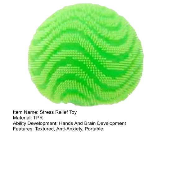 Stress Relief Fuzz Ball Soft Stretchy Textured Ball Squeeze Toy Anxiety Reduction
